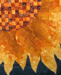 A section of the sunflower.