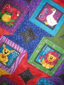 Alphabet panel quilts