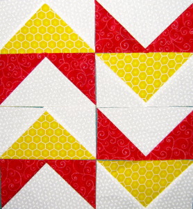 The red & yellow certainly pop out against the white.