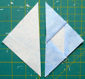 Sew the triangle units together.