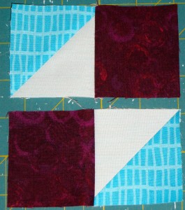 Sew pairs together as per layout in photo.