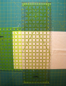 Repeat the same method to cut the square from the strip.