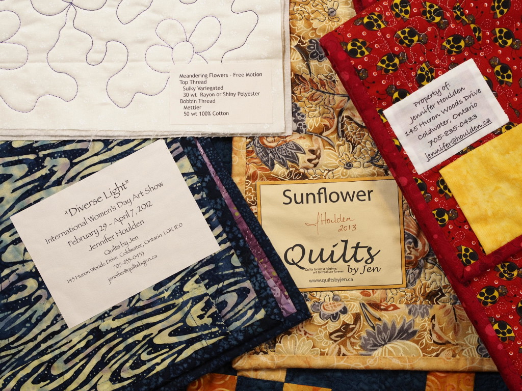 How To Make A Simple Label For Your Quilt