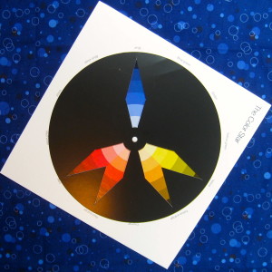 blue dominant split complimentary plus scheme on the colour star