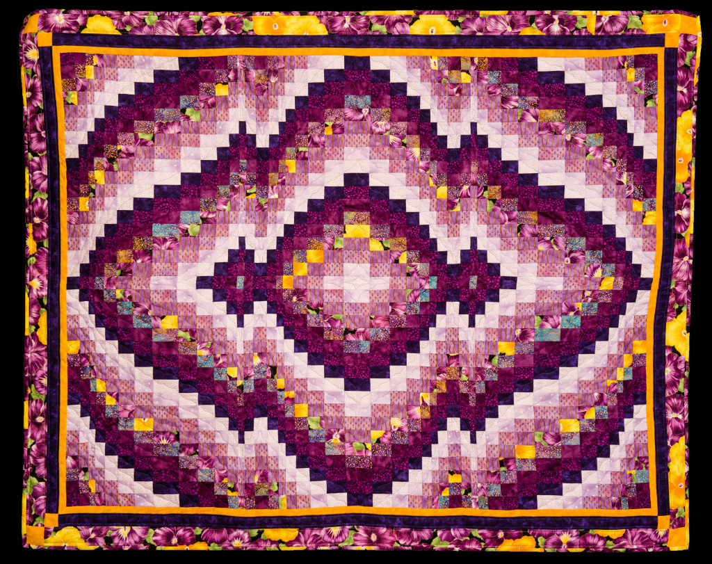 Bargello Summer Quilt viewed horizontally - a different perspective