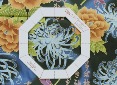 Kaye Wood's View & Do Fussy Cutting Templates using the large octagon.