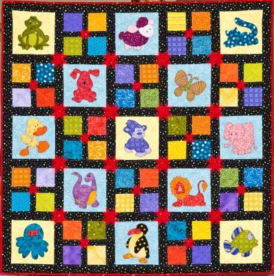 Square on quilt