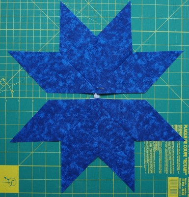 2 half sections of the star