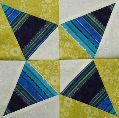 a completed kaleidoscope block
