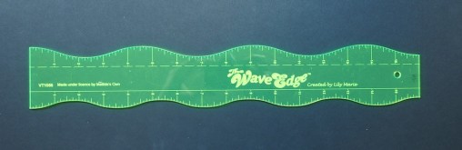 a wavy edge ruler