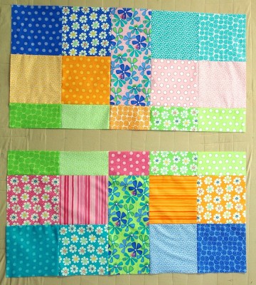 fabrics for a top and bottom of quilt back