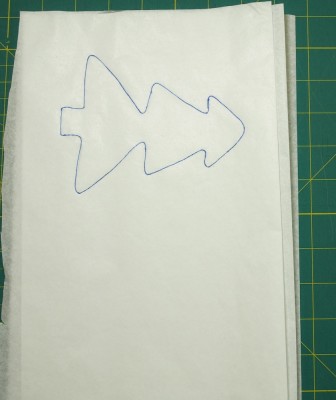 tissue paper fan folded