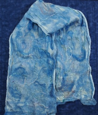 Nuno felted scarf