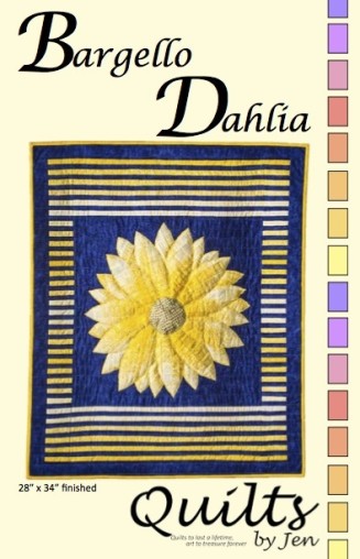 Bargello Dahlia Quilt Pattern Front Cover