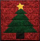 Christmas Tree Quilted Trivet
