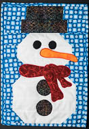 Large Snowman Quilted Trivet