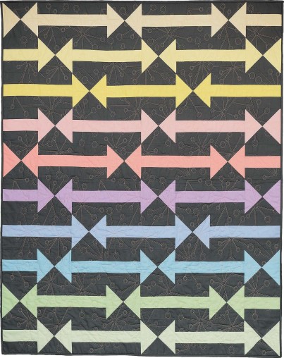 Follow the Arrow Pastel Colorful Modern Quilt