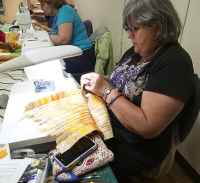 Working on the Bargello