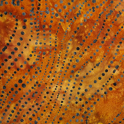 Gold/orange fabric blue dots for the sunflower centre