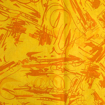 A golden yellow fabric with lots of texture lines