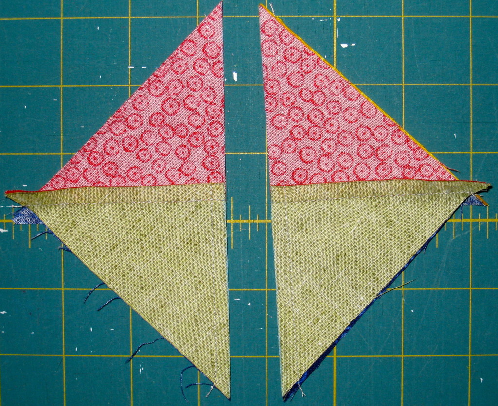 How to Make Quarter Square Triangles. | Quilts By Jen