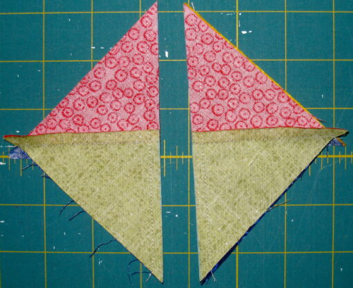 How to Make Quarter Square Triangles. | Quilts By Jen