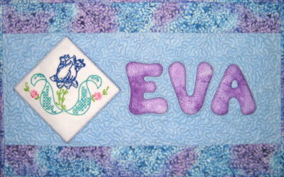 Eva’s Quilted Name Plate