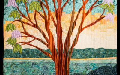 Jacaranda Tree Art Quilt