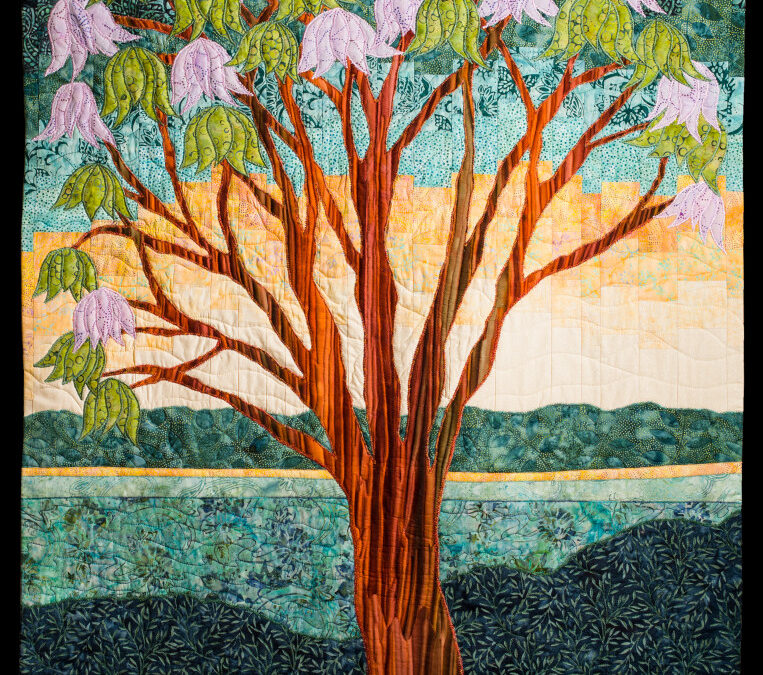 Jacaranda Tree Art Quilt