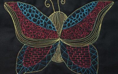 Stitching The Enlarged Butterfly