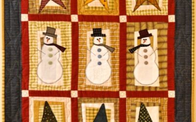 Stars, Trees & Snowmen – A Christmas Wall Hanging