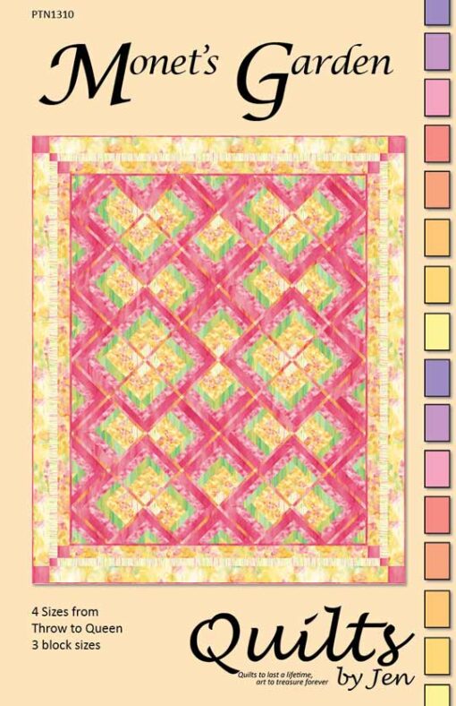 Monet's Garden Quilt Pattern Front Cover