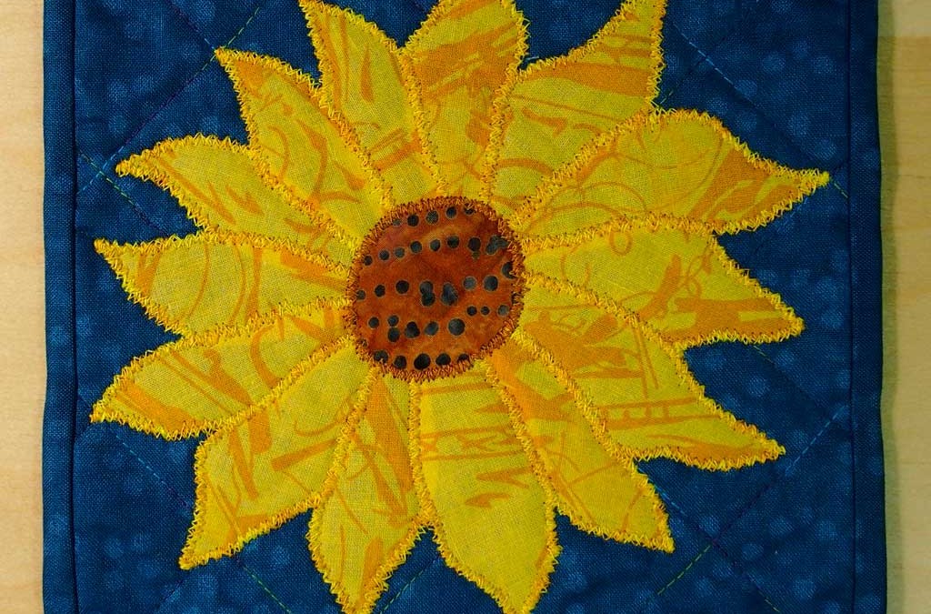 Mini Mini Sunflower – Mug Rug #27