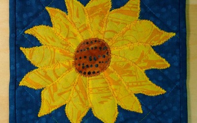 Mini Mini Sunflower – Mug Rug #27