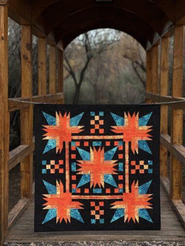 bridge with a quilt